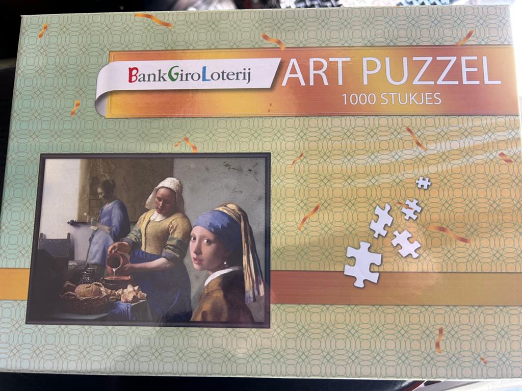 Het melkmeisje van Vermeer puzzel, Ophalen of Verzenden, 500 t/m 1500 stukjes, Nieuw