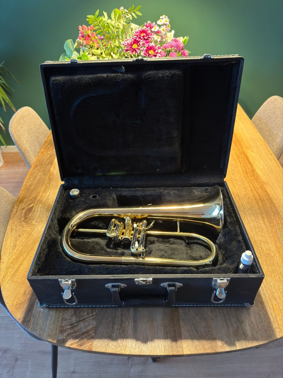 Jupiter JFH1100RQ flugelhorn/Bugel, Muziek en Instrumenten, Ophalen, Gebruikt, Overige typen, Met koffer
