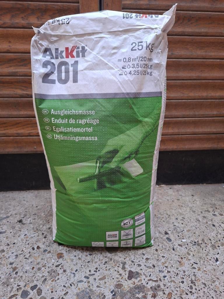 AkKit 201 Egalisatiemortel 25 kg, Ophalen of Verzenden
