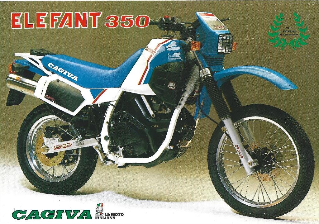 Cagiva Elefant 350 folder sheet (6119z) motor, Ophalen of Verzenden, Zo goed als nieuw