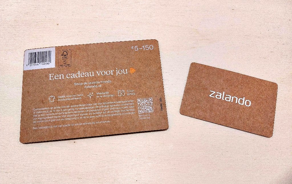 cadeaubon zalando 100 euro, Eén persoon, Cadeaubon, Warenhuis- of Winkelbon