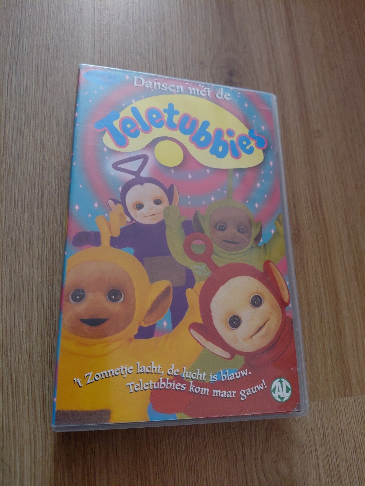 Dansen met de Teletubbies videoband., Ophalen of Verzenden, Gebruikt, Kinderprogramma of -film, VHS