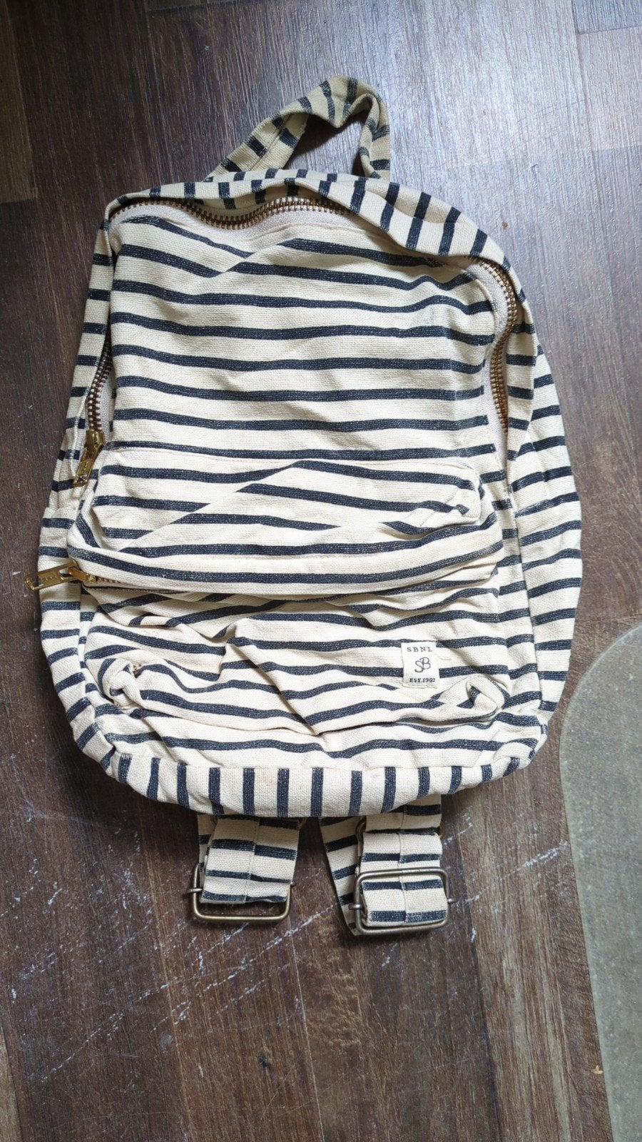 Sissy Boy gestreepte rugzak voor opvang/school, Overige merken, Gebruikt, Minder dan 30 cm, Ophalen of Verzenden