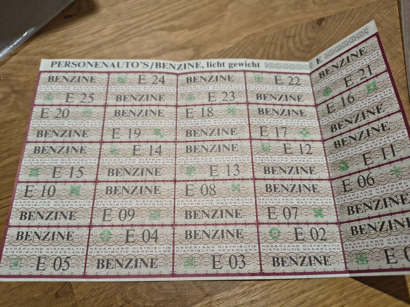 Benzinebonnen voor personenauto's., Verzamelen, Overige Verzamelen, Ophalen of Verzenden