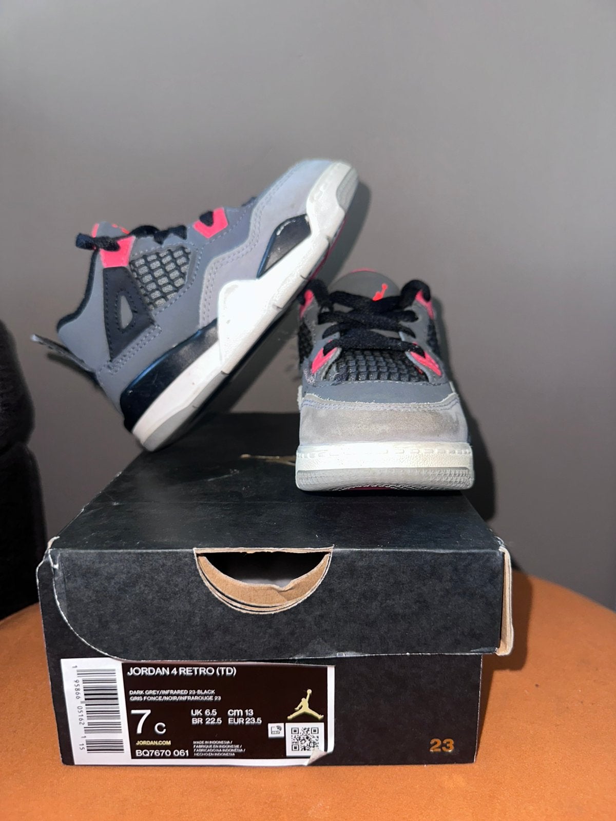 Jordan 4 retro TD, Overige kleuren, Ophalen of Verzenden, Sneakers of Gympen, Gedragen