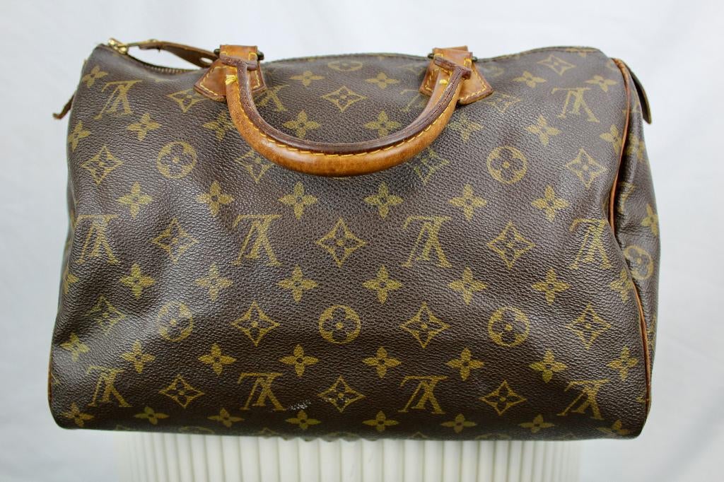 Louis Vuitton Speedy 30 - 1009, Sieraden, Tassen en Uiterlijk, Tassen | Damestassen, Gebruikt, Bruin, Ophalen of Verzenden, LV