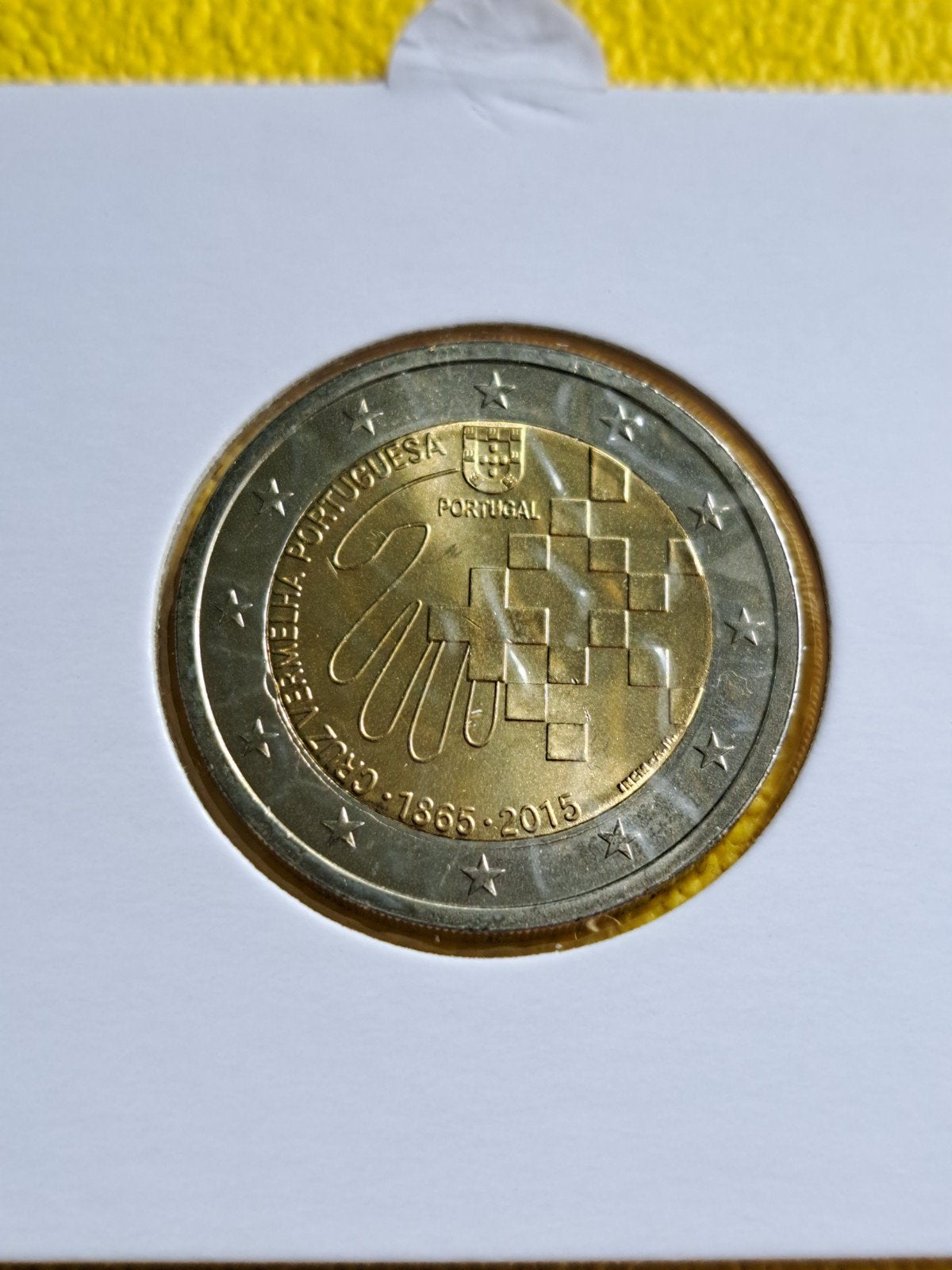 2 euro UNC Portugal 2015 Rode Kruis, Postzegels en Munten, Ophalen of Verzenden, Portugal, 2 euro