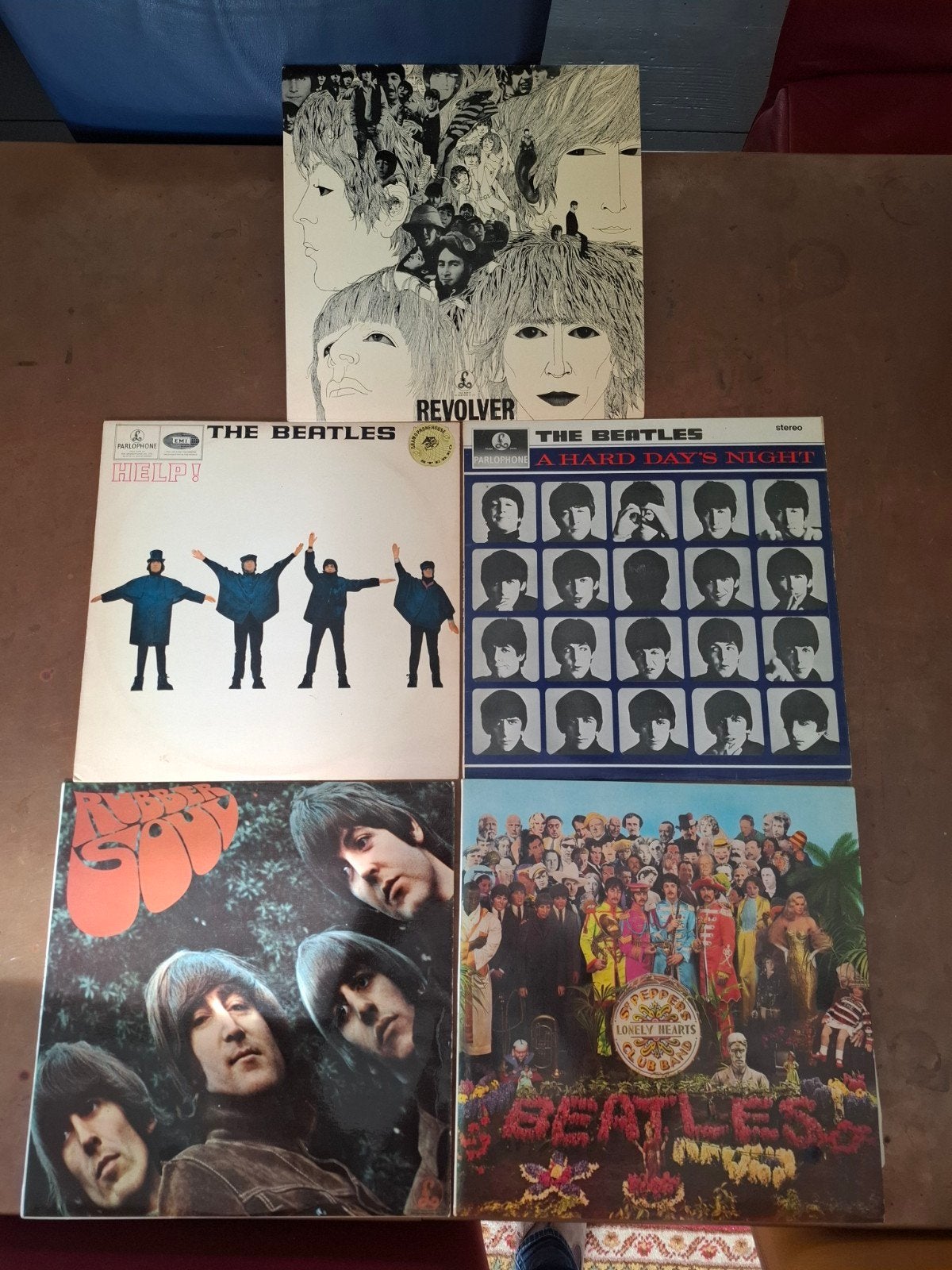 The Beatles 5 lp's top conditie. Parlophone origineel, Cd's en Dvd's, LP, Gebruikt, Originele persing, 12 inch
