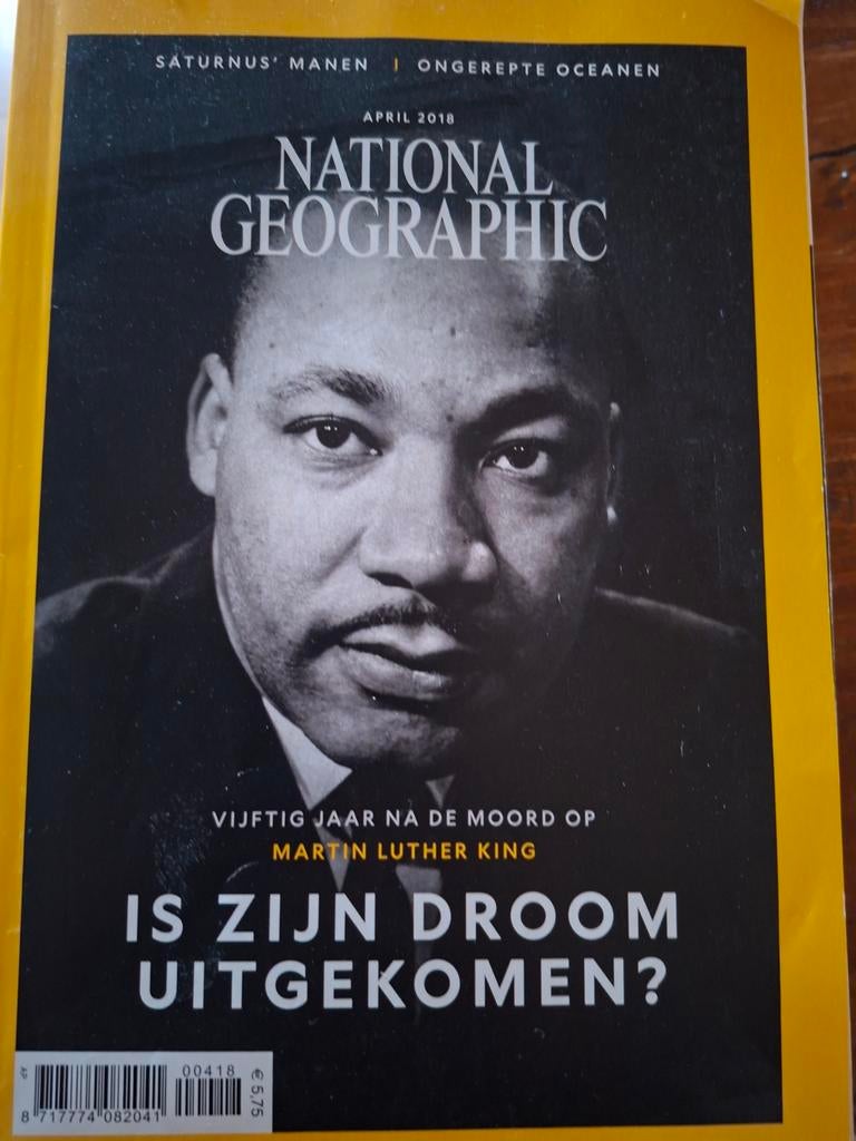 National Geographic April 2018 - Martin Luther King, Ophalen of Verzenden, Gelezen, Wetenschap en Natuur