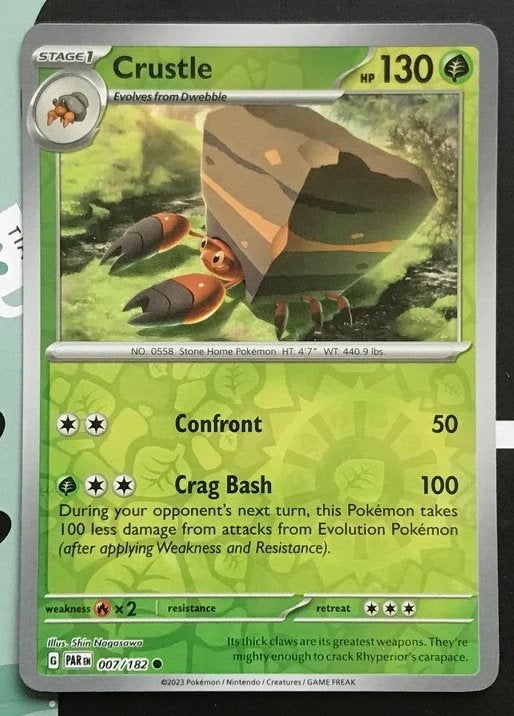 Pokemon - Crustle (PAR 007) - Reverse holo.., Ophalen of Verzenden, Nieuw, Losse kaart, Foil