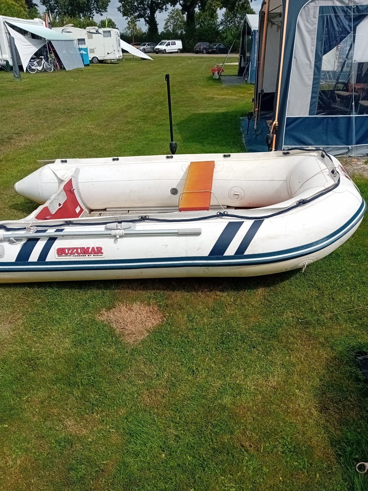 Suzumar rubberboot met Suzuki buitenboordmotor, Watersport en Boten, Ophalen, Aluminium, Suzumar, Gebruikt