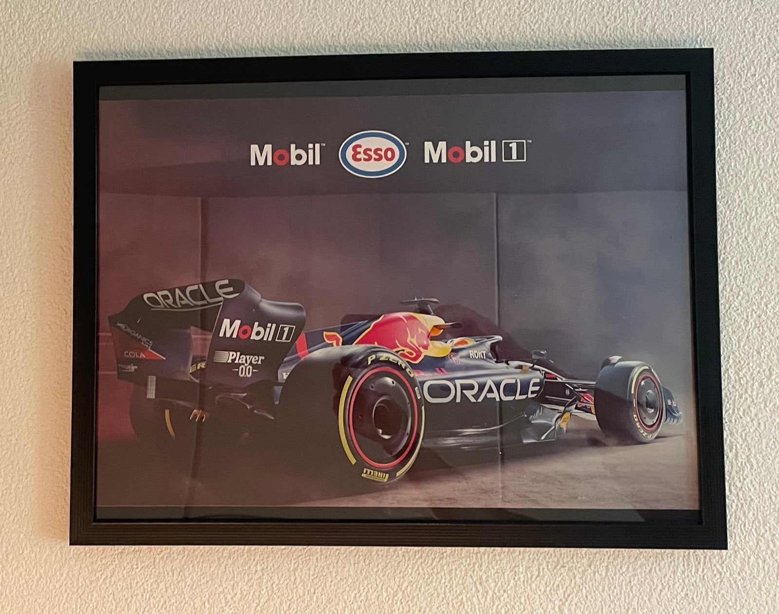 Fotolijst Max Verstappen Formule 1, Ophalen of Verzenden, Zo goed als nieuw, Minder dan 50 cm, Schilderij