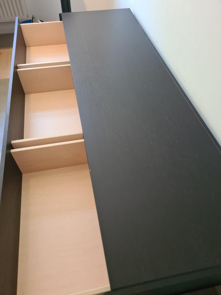 Solide zwarte ladenkast. Gratis.  Zelf ophalen., Huis en Inrichting, Kasten | Ladekasten, Gebruikt, Minder dan 100 cm, 50 tot 100 cm