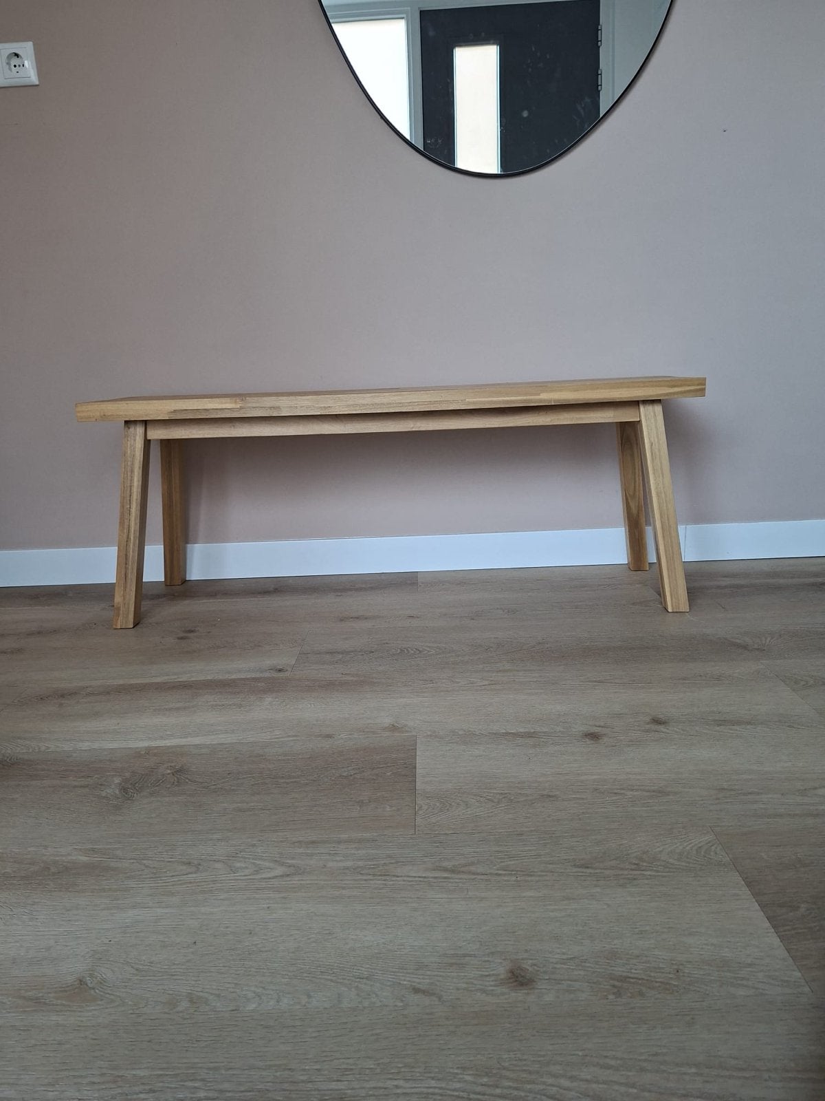 Houten bankje 120x29x45 cm, Ophalen, Gebruikt, Overige maten, Minder dan 75 cm