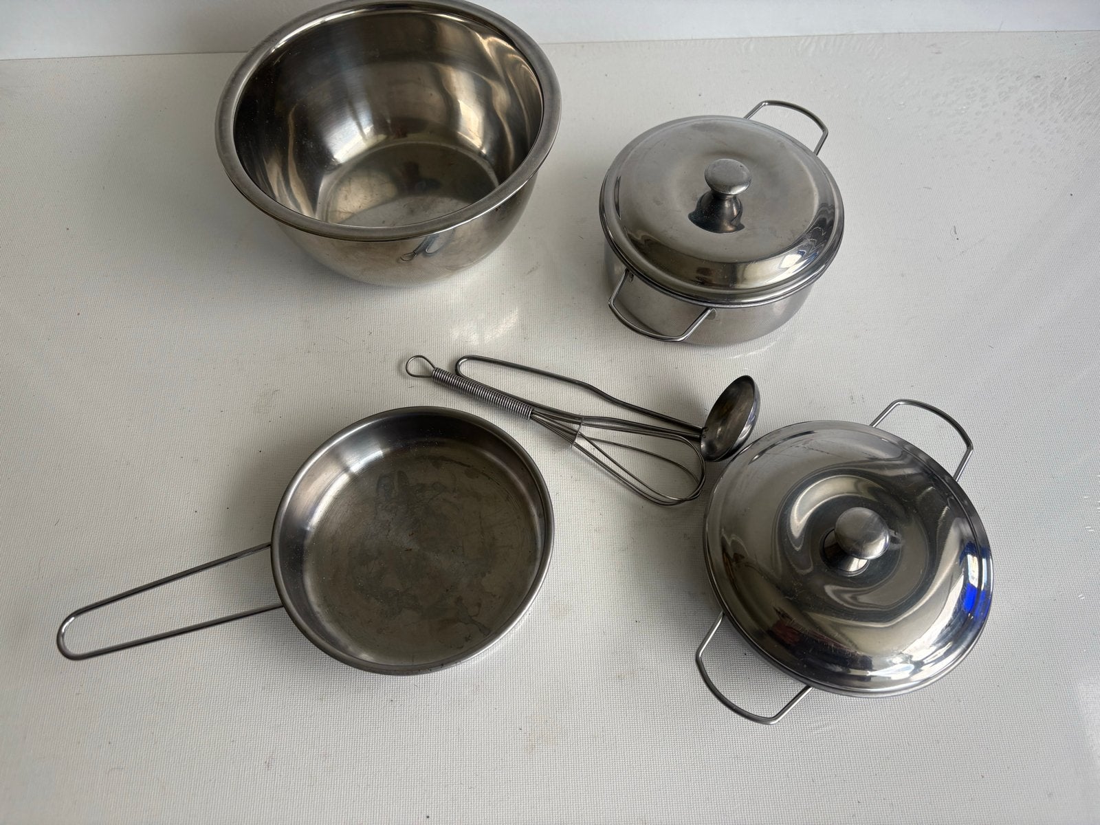 Roestvrijstalen Kinder Kookset - Speelkeuken Accessoires, Ophalen of Verzenden, Gebruikt, Ontdekken