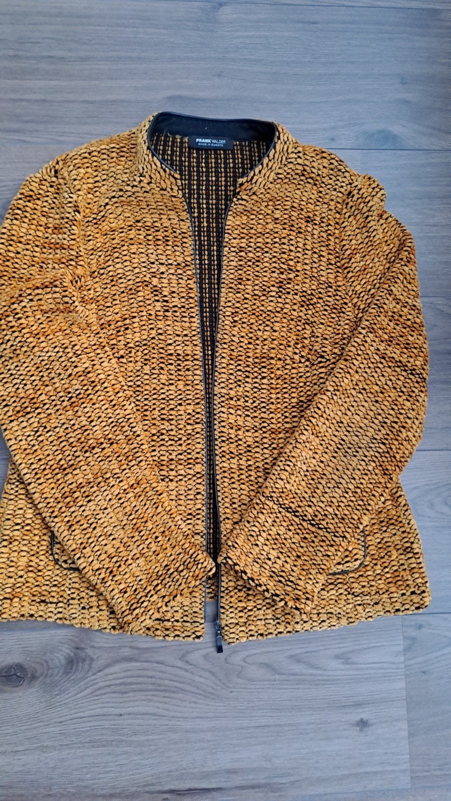 Frank Walder Jasje - Geel/Zwart - Maat 38/40, Maat 38/40 (M), Overige kleuren, Ophalen of Verzenden, Zo goed als nieuw