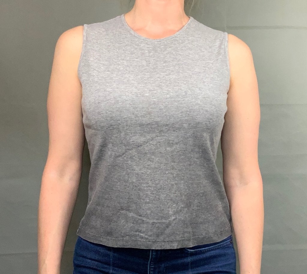 Hennes Collection (H&M) ombre hemd / tanktop maat m grijs, Kleding | Dames, Maat 38/40 (M), H&M, Ophalen of Verzenden, Zonder mouw