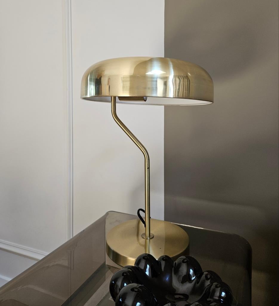 Dutchbone Eclips Tafellamp - Brass goud, Ophalen, Gebruikt, Metaal, Minder dan 50 cm