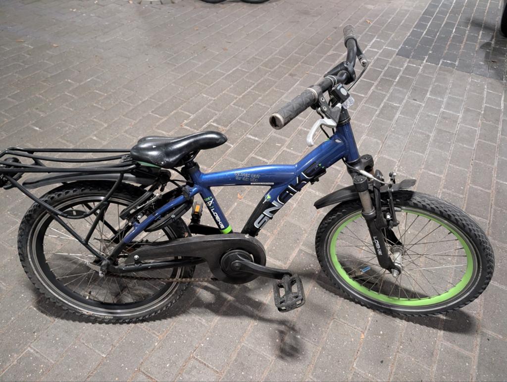 Batavus Loekie Snake kinderfiets 20 inch, Fietsen en Brommers, Fietsen | Kinderfietsjes, Ophalen, Gebruikt, Batavus, Terugtraprem