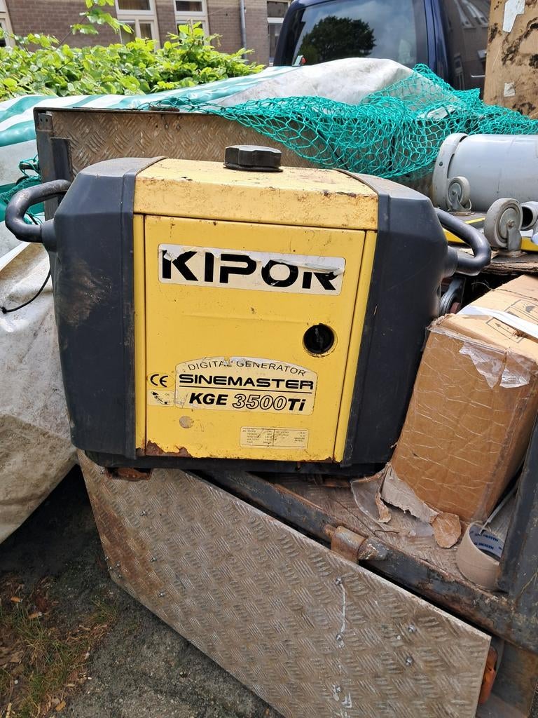 Kipor Sinemaster KGE 3500Ti Aggregaat - Defect, Ophalen of Verzenden, Gebruikt