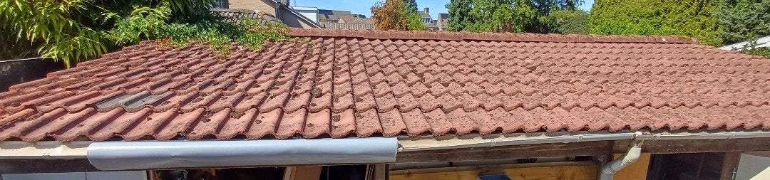 Rode sneldek dakpannen, Ophalen, Gebruikt, Carport