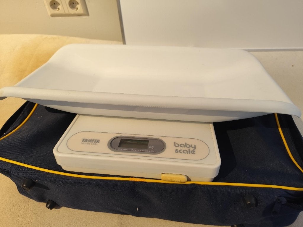 Professionele Tanita babyweegschaal - model 1583, Ophalen, Personenweegschaal, 10 tot 50 kg, Fijner dan 1 gram