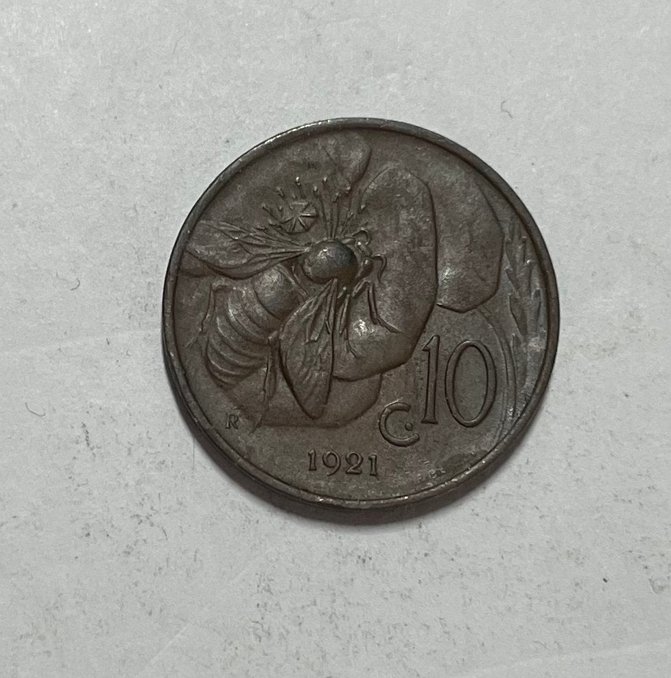 10 cent Italië 1921, Postzegels en Munten, Ophalen of Verzenden