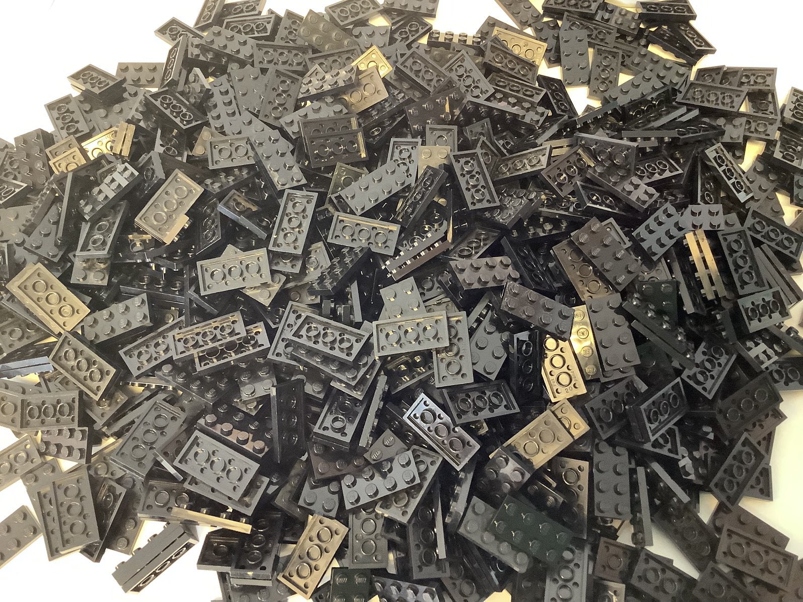 Lego plaat 2x4 zwart, Ophalen of Verzenden, Gebruikt, Losse stenen, Lego