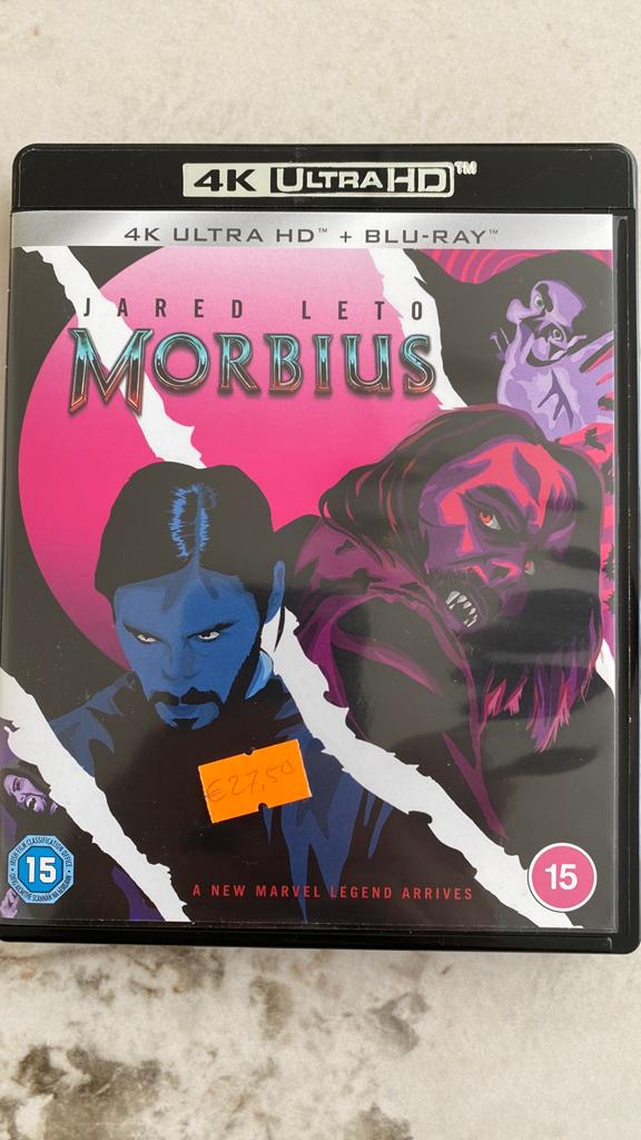 Morbius 4K UHD blu ray, Cd's en Dvd's, Blu-ray, Ophalen of Verzenden, Zo goed als nieuw, Actie