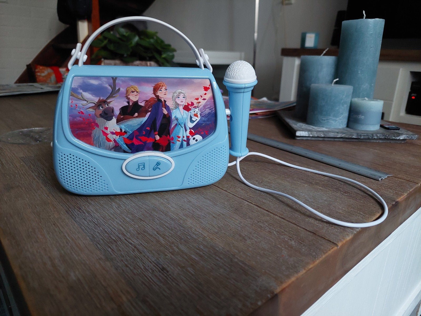 Disney Frozen 2 kleine draagbare karaokeset muziekspeler, Verzenden, Zo goed als nieuw, Meisje