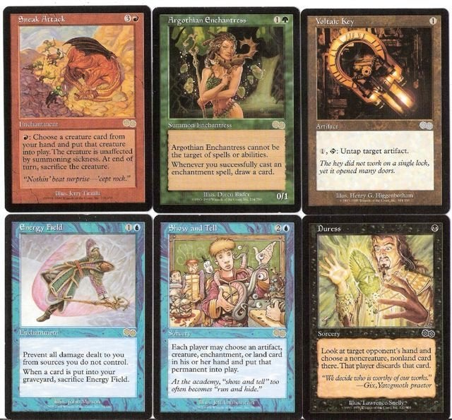 (015) MAGIC kaarten van serie Urza’s Saga, Verzenden, Zo goed als nieuw, Meerdere kaarten
