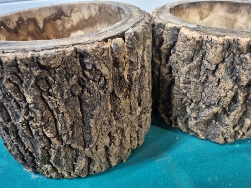 bloempotten boomstam met schors 2 stuks, Ophalen of Verzenden, 'T Olde Gre-j, Info@toldegrej.nl, Endepoelstraat 20f Didam