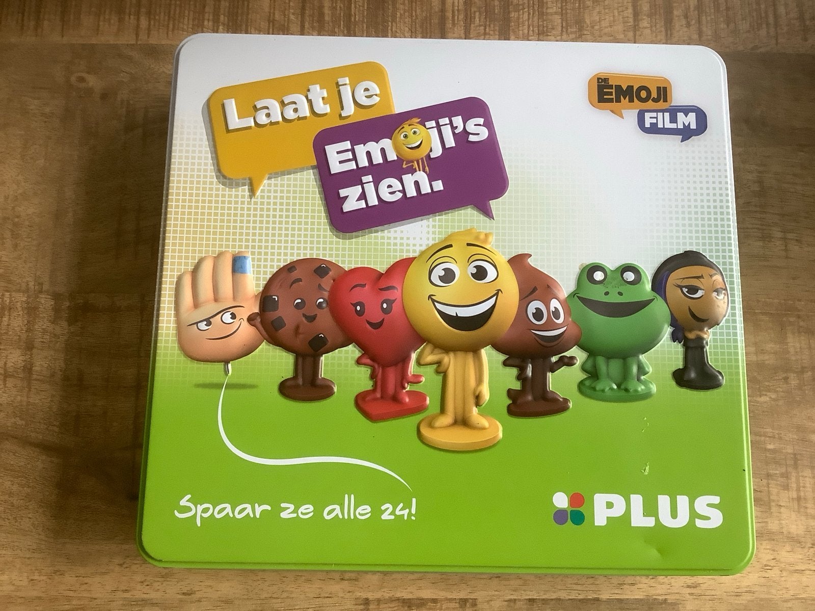Plus Emoji Film Sparen Blik met Complete Set van 24, Ophalen of Verzenden, Zo goed als nieuw