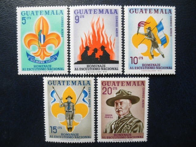 Postzegels Guatemala 1966 scouting - cw. 6,50 postfris., Ophalen of Verzenden, Postfris, Midden-Amerika