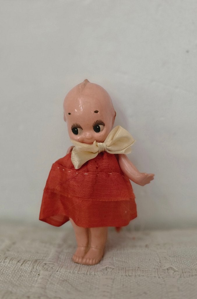 Antieke pop, super schattig celluloid kwepie popje, Ophalen, Zo goed als nieuw, Pop