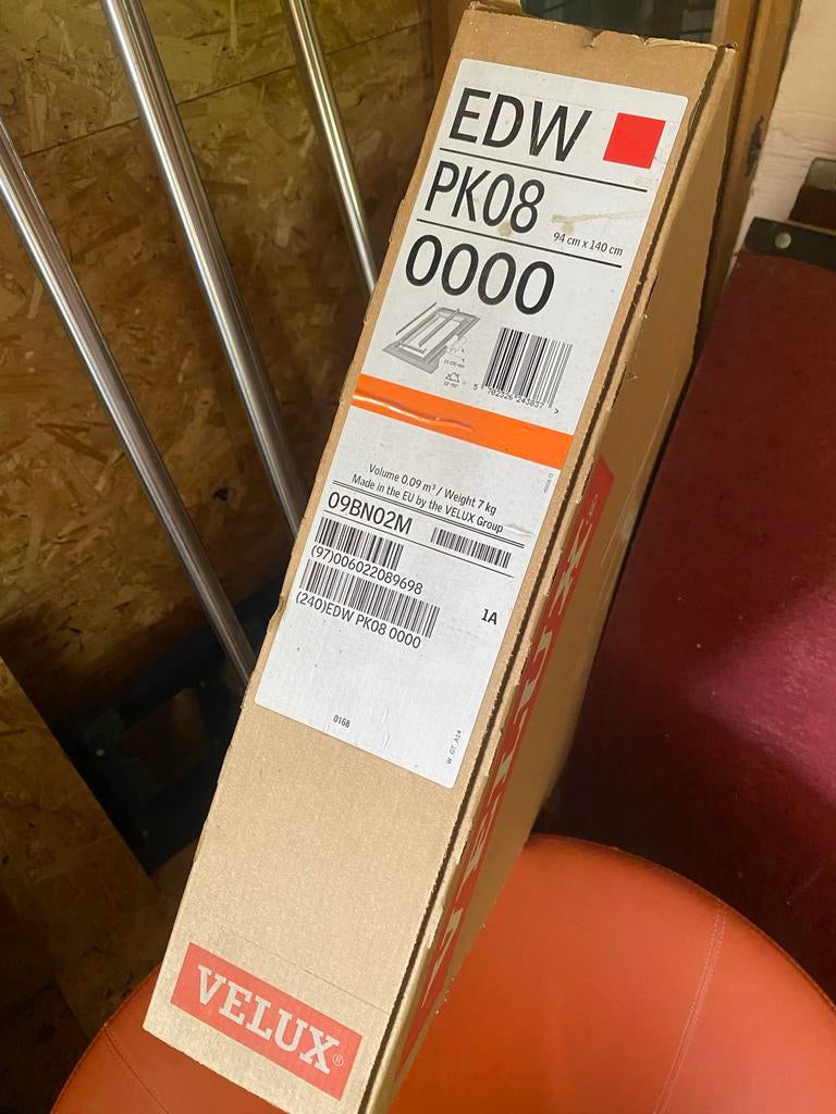 Velux EDW PK08 0000 Dakraam Gootstuk - Nieuw, Ophalen, 80 tot 120 cm, 120 tot 160 cm, Nieuw