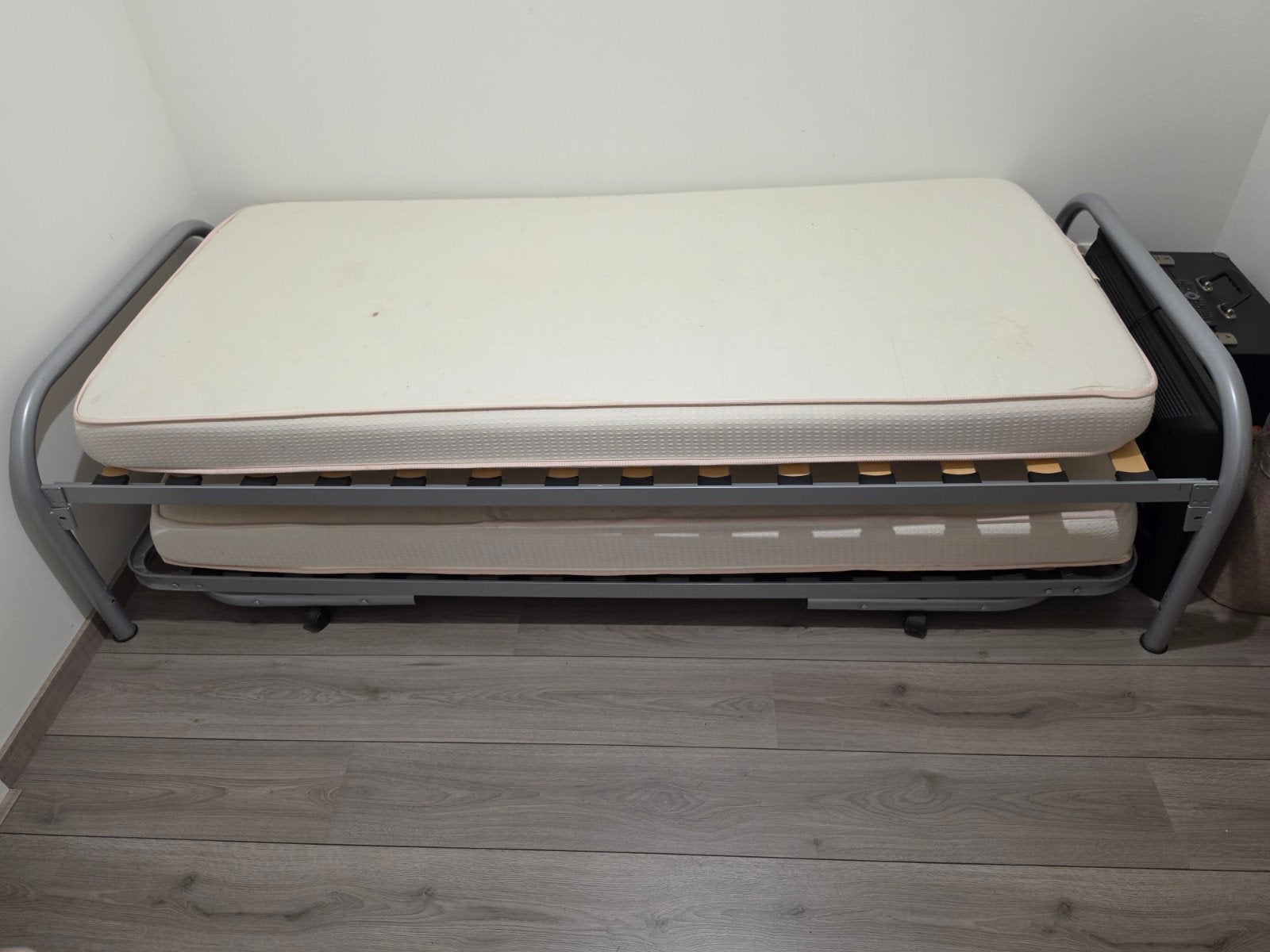 Leenbakker bed Pascal incl onderschuifbed + 2 matrassen, Ophalen, 90 cm, Tweepersoons, 200 cm