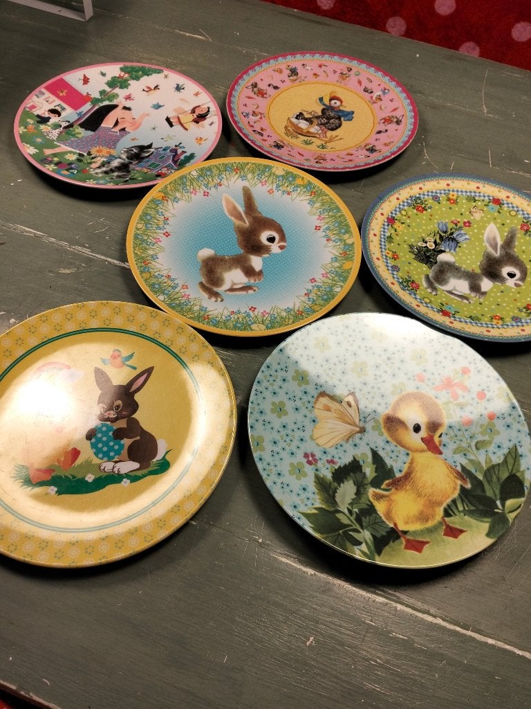 Melamine borden, Kunststof, Gebruikt, Ophalen of Verzenden, Bord(en)