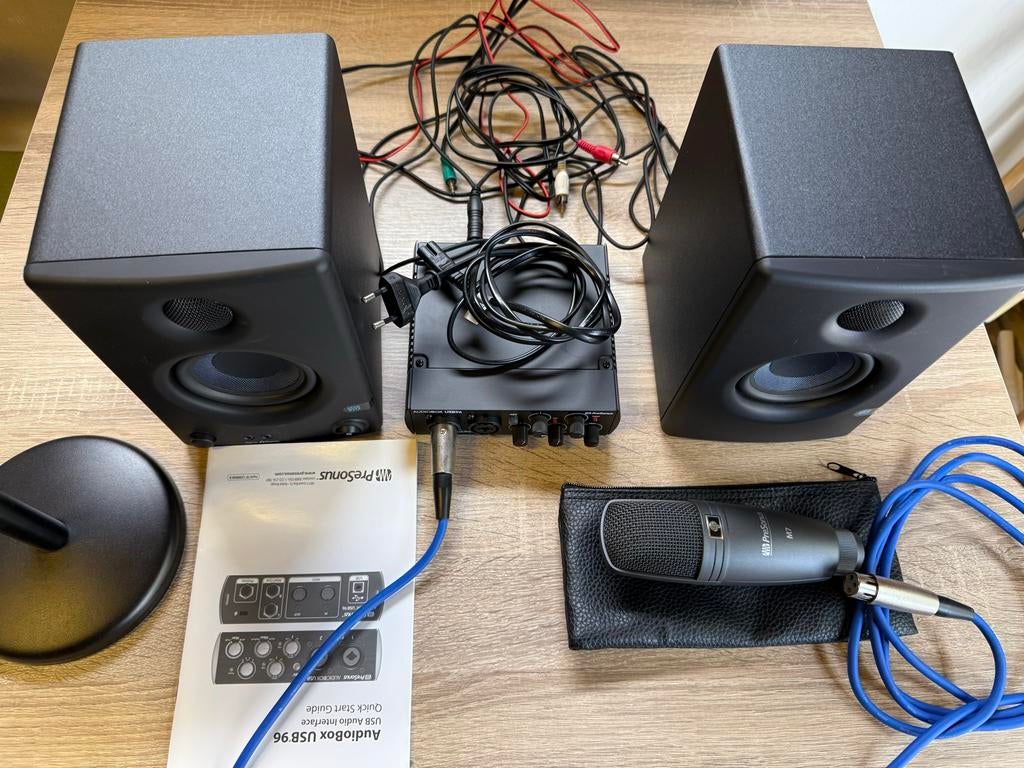 Rode NT1-A Studio Microfoon Set met Presonus Eris E3.5, Verzenden, Zo goed als nieuw
