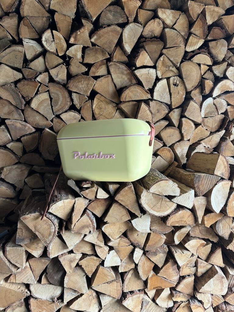 Polarbox koelbox – pastel geel– retro design – als nie, Caravans en Kamperen, Koelboxen, Ophalen, Zo goed als nieuw, Koelbox, Koelelement
