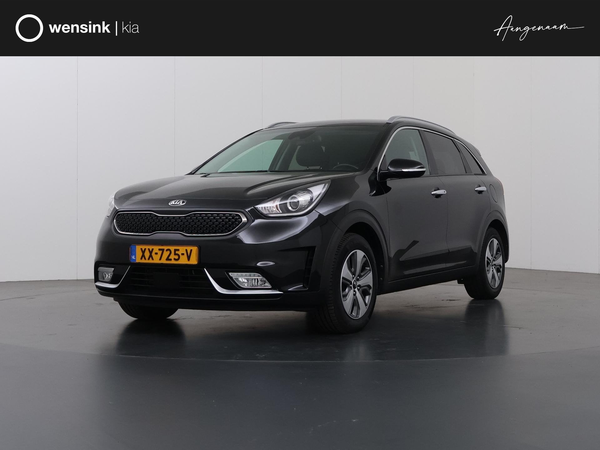 Kia Niro 1.6 GDi Hybrid DynamicPlusLine | Trekhaak| Navigati, Auto's, Gebruikt, Euro 6, 2 kWh, Zwart