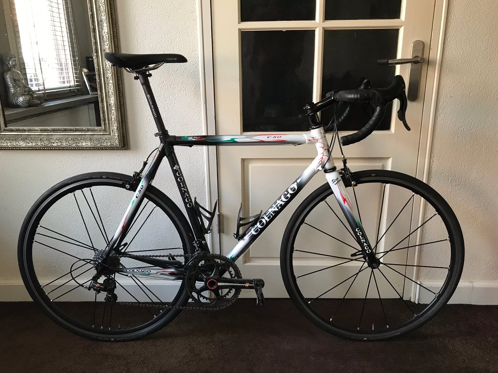 Colnago C50 Spider, volledig Campagnolo Super Record 11, Overige merken, Carbon, Ophalen of Verzenden, Zo goed als nieuw