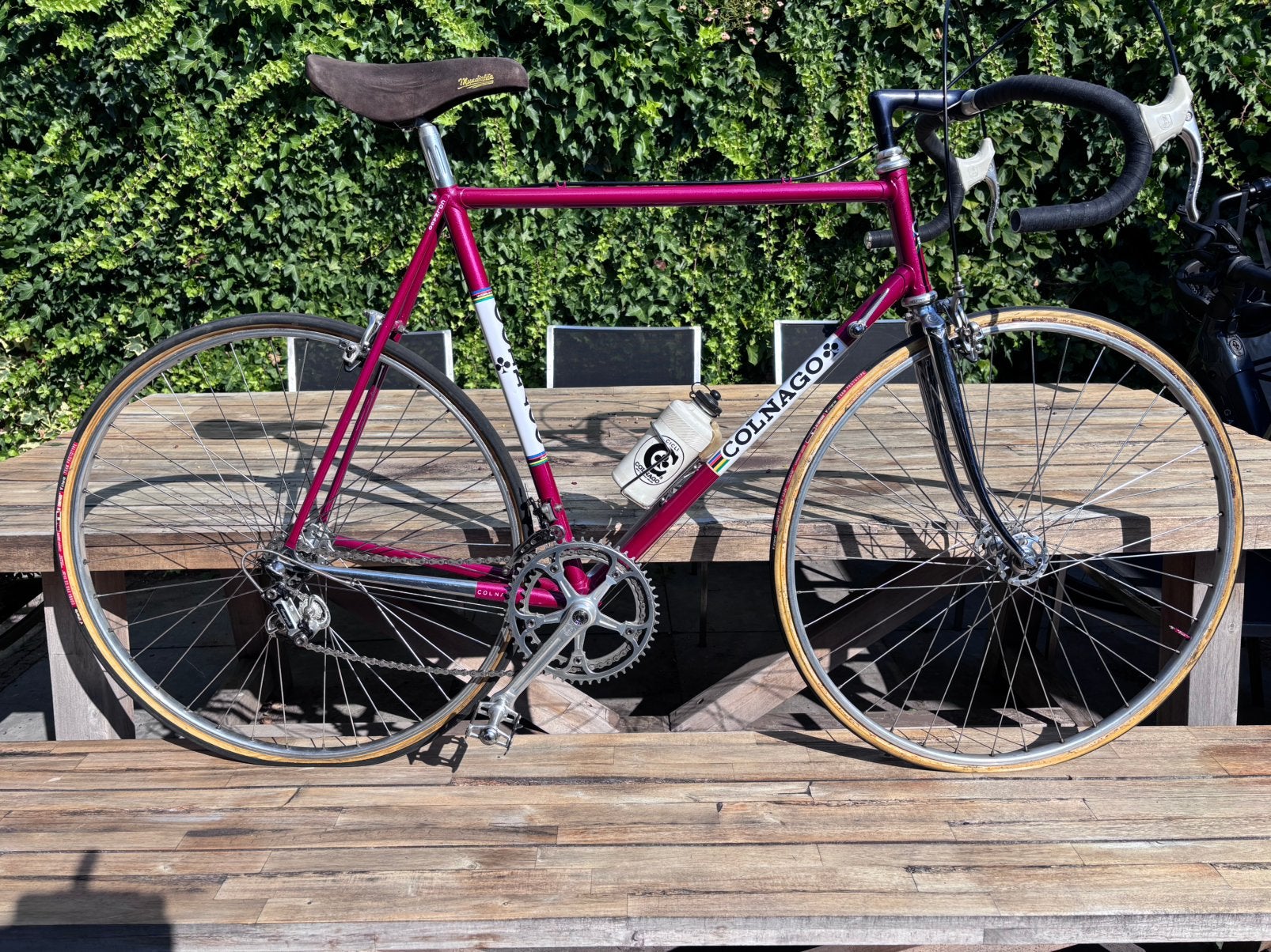 Colnago Super, Campagnolo Super Record, Columbus SL, ZGAN, 28 inch, Velgrem, Zo goed als nieuw, 57 tot 61 cm