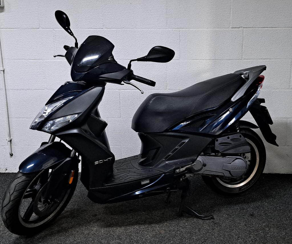 Blauwe Kymco Agility City bromscooter, Fietsen en Brommers, Scooters | Kymco, Ophalen, Zo goed als nieuw, Agility, Benzine