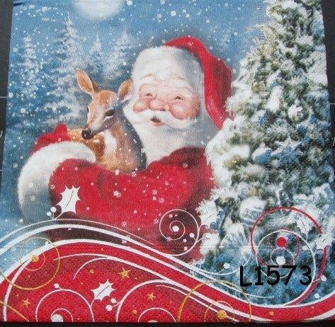 Servetten decoupage/bullet journal * kerst L1573 L1576, Verzenden, Nieuw