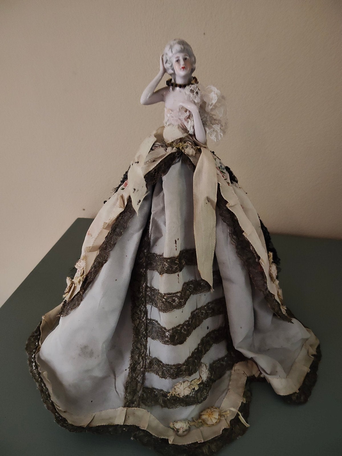 Brocante halfdoll, Antiek en Kunst, Ophalen of Verzenden