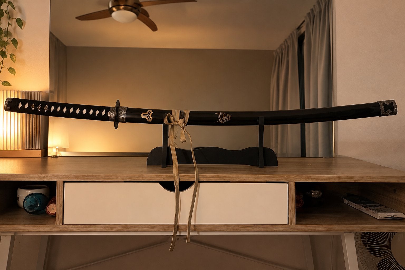 Decoratieve Katana Zwaard met Standaard, Ophalen, Gebruikt