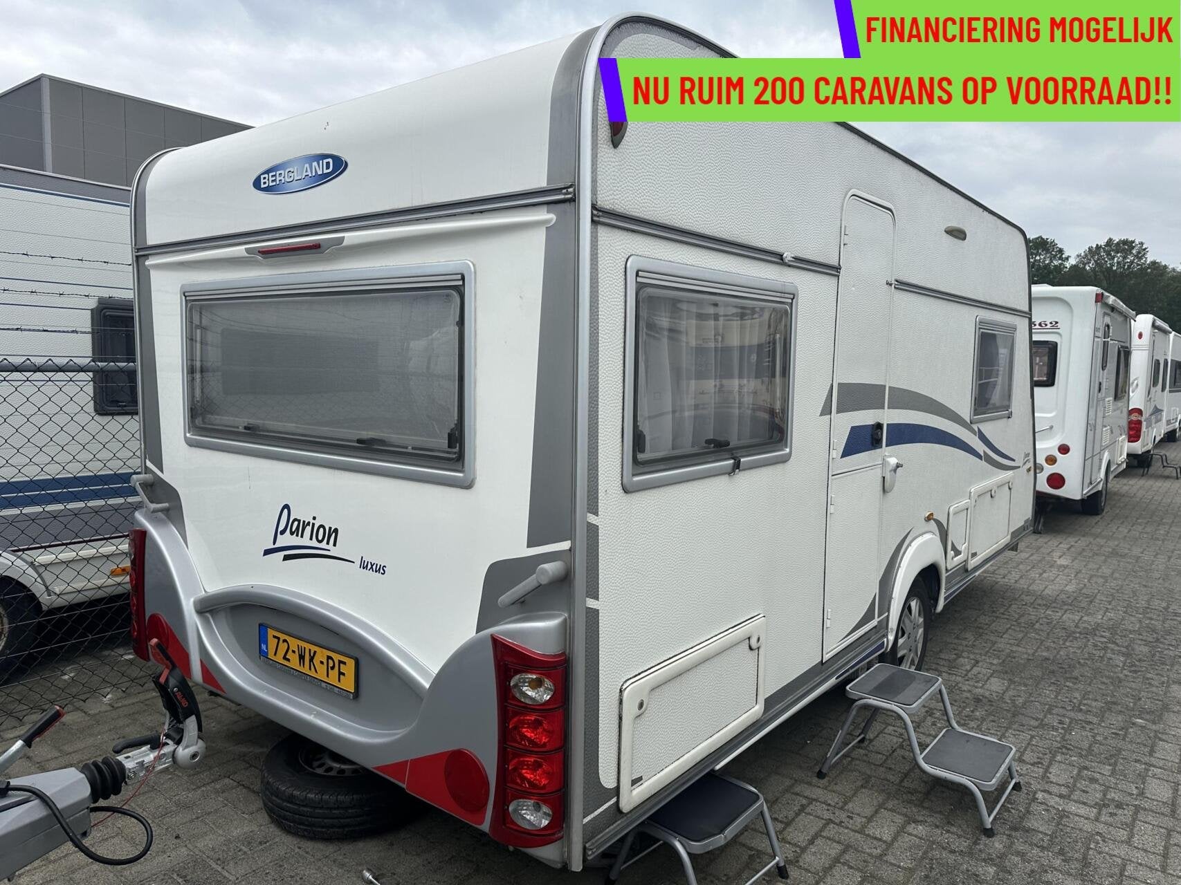 BERGLAND PARION LUXUS 450 ENKELE BEDDEN + MOVER + VOORTENT, Overige merken, Bedrijf, 6 tot 7 meter, Tot en met 4