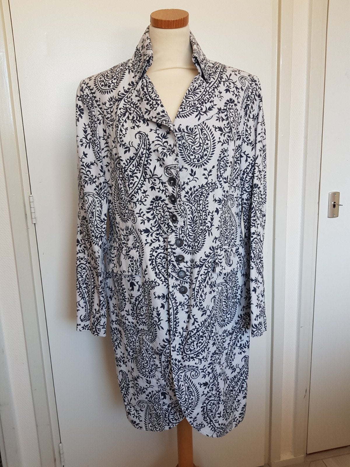 Lynde koetsierjas 42 marineblauw-wit, Kleding | Dames, Blauw, Maat 42/44 (L), Ophalen of Verzenden, Zo goed als nieuw