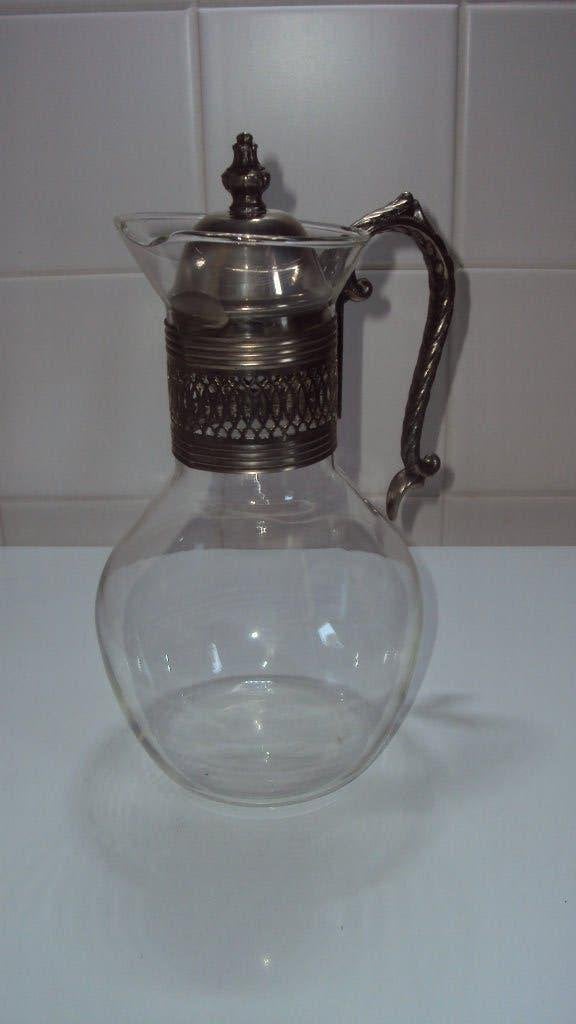 GLAZEN WATER KAN PERIODE 1930 JAREN, Antiek en Kunst, Antiek | Glas en Kristal, Ophalen of Verzenden